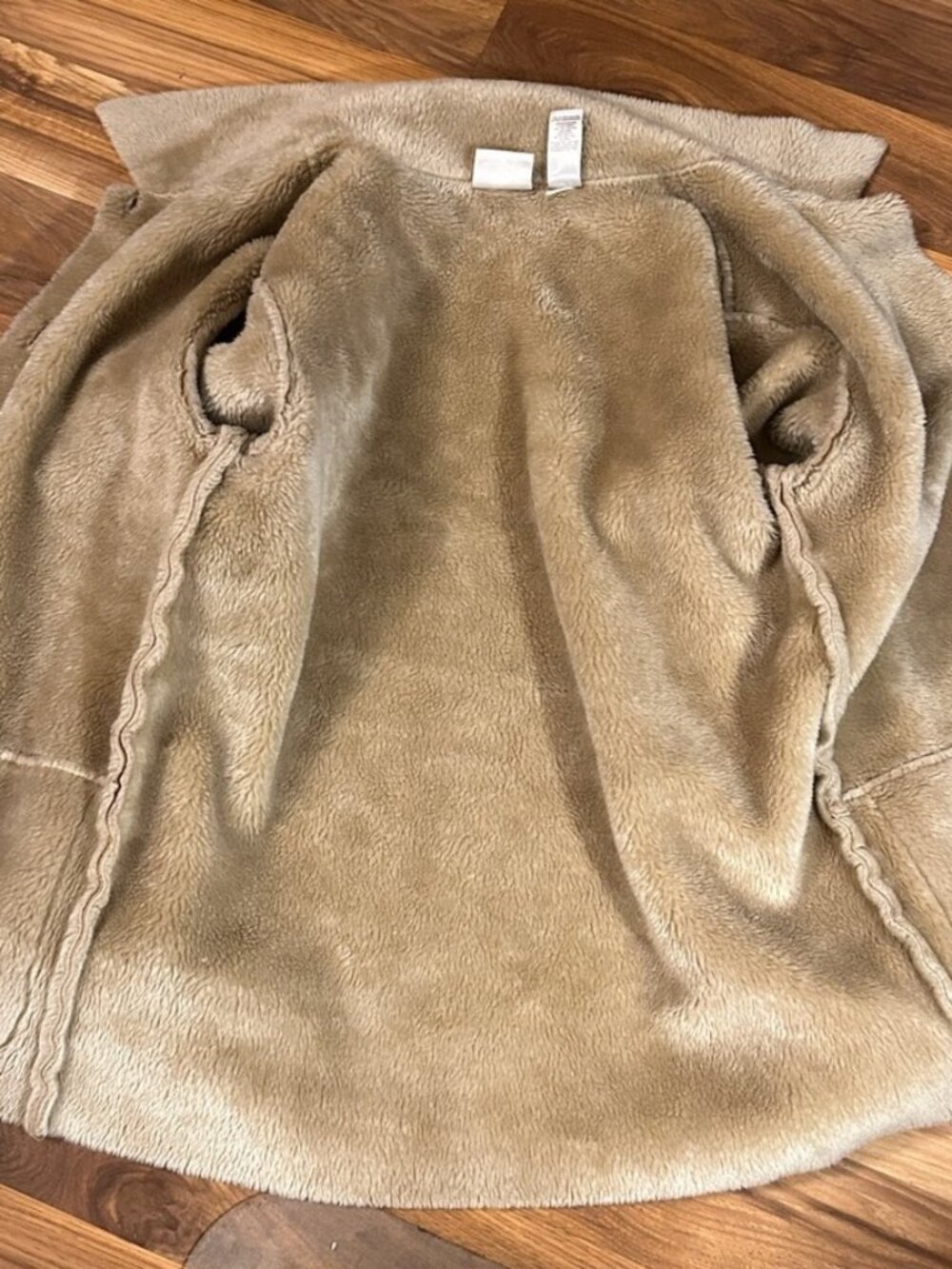 Vintage 70s White Stag Light Gray Faux Fur Double Breasted Peacoat~M~